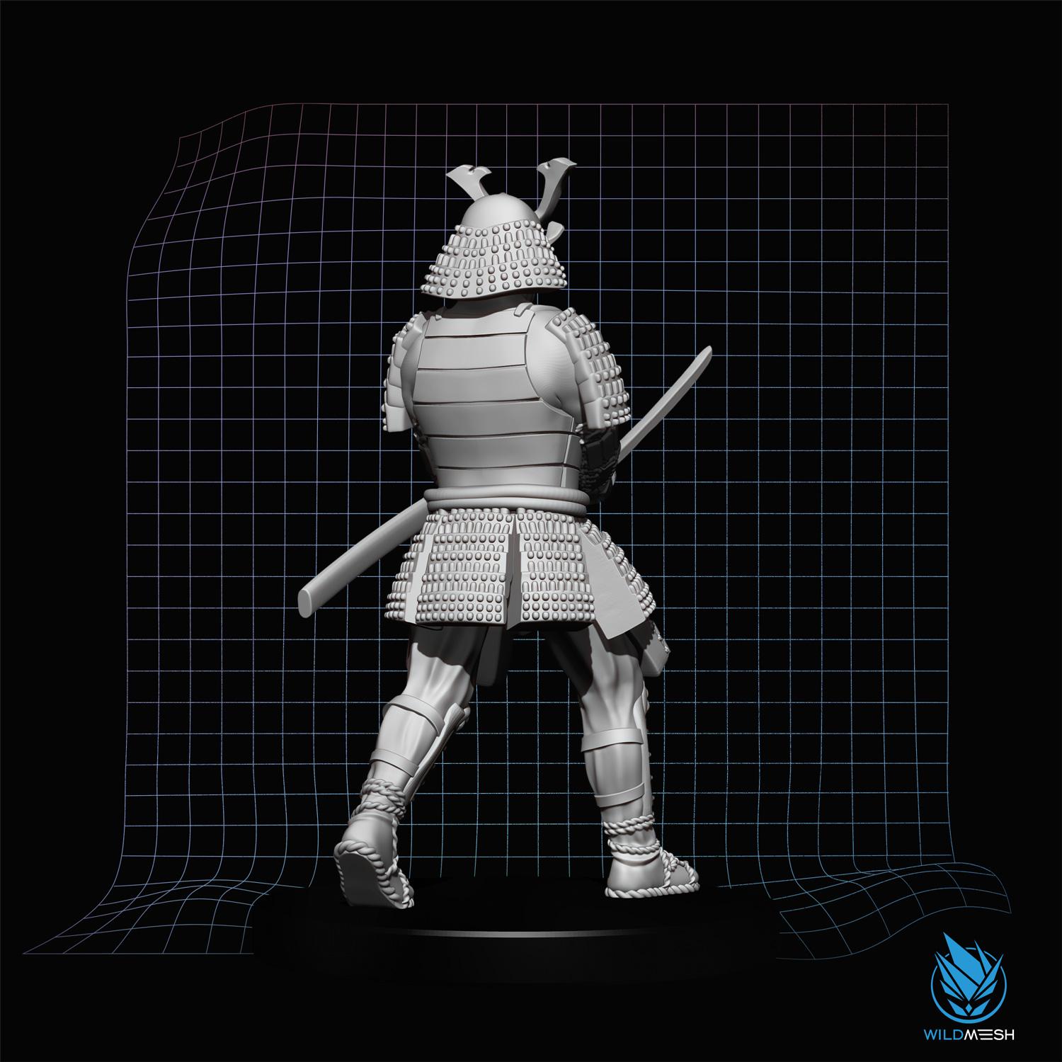 Samurai 3D MINIATURE STL