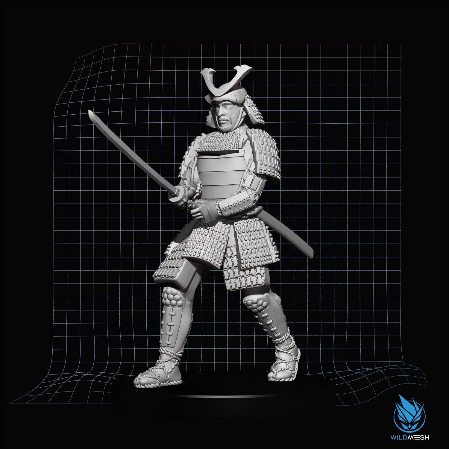 Samurai 3D MINIATURE STL