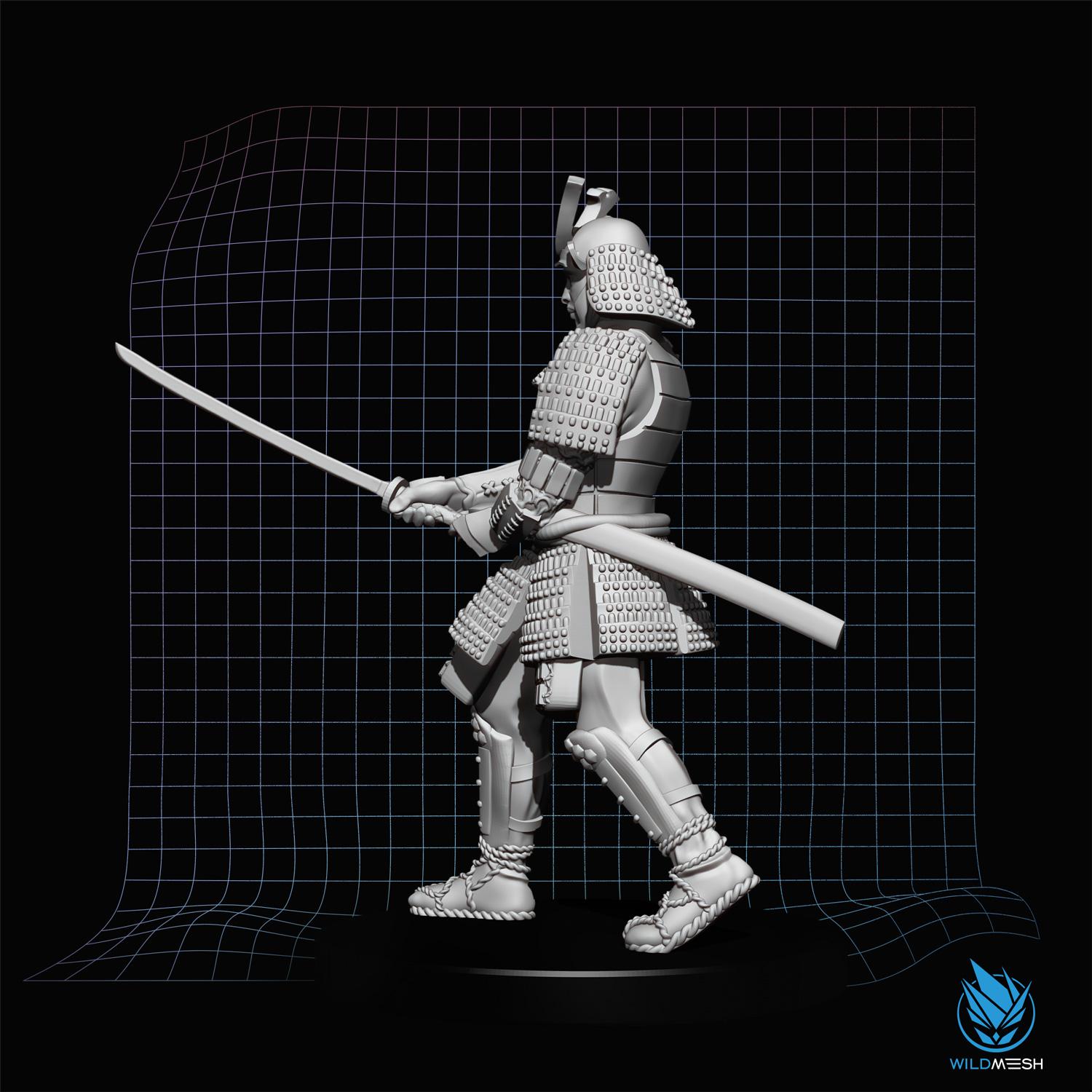 Samurai 3D MINIATURE STL