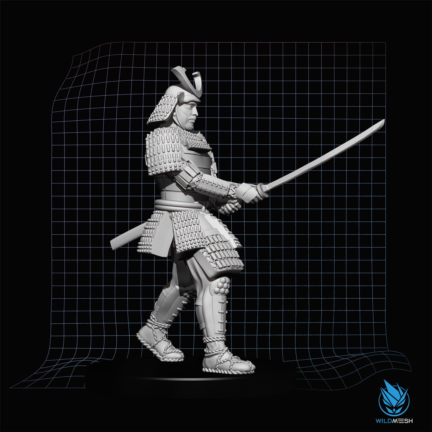 Samurai 3D MINIATURE STL