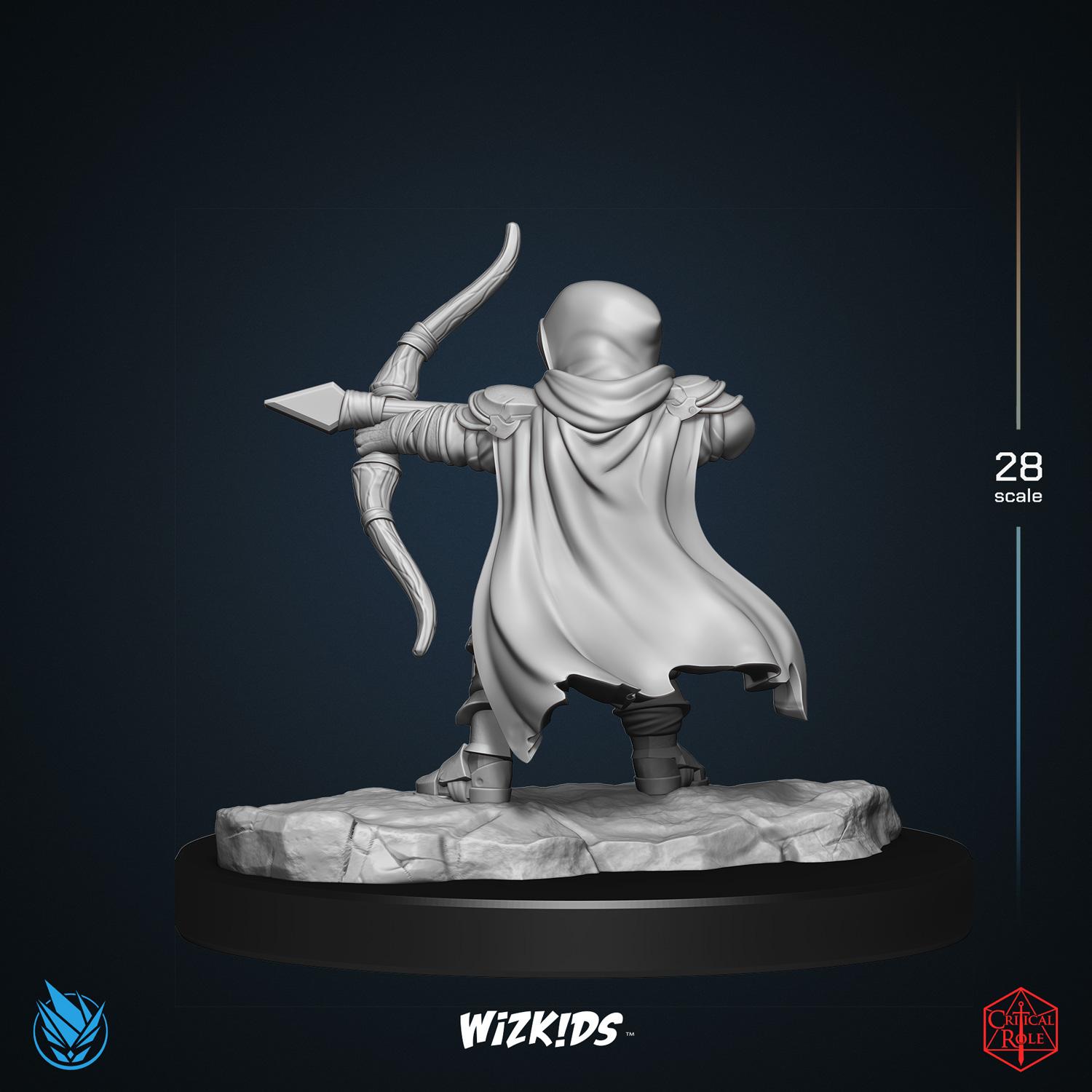 Male Halfling Ranger 3D MINIATURE CRITICAL ROLE Tal'Dorei