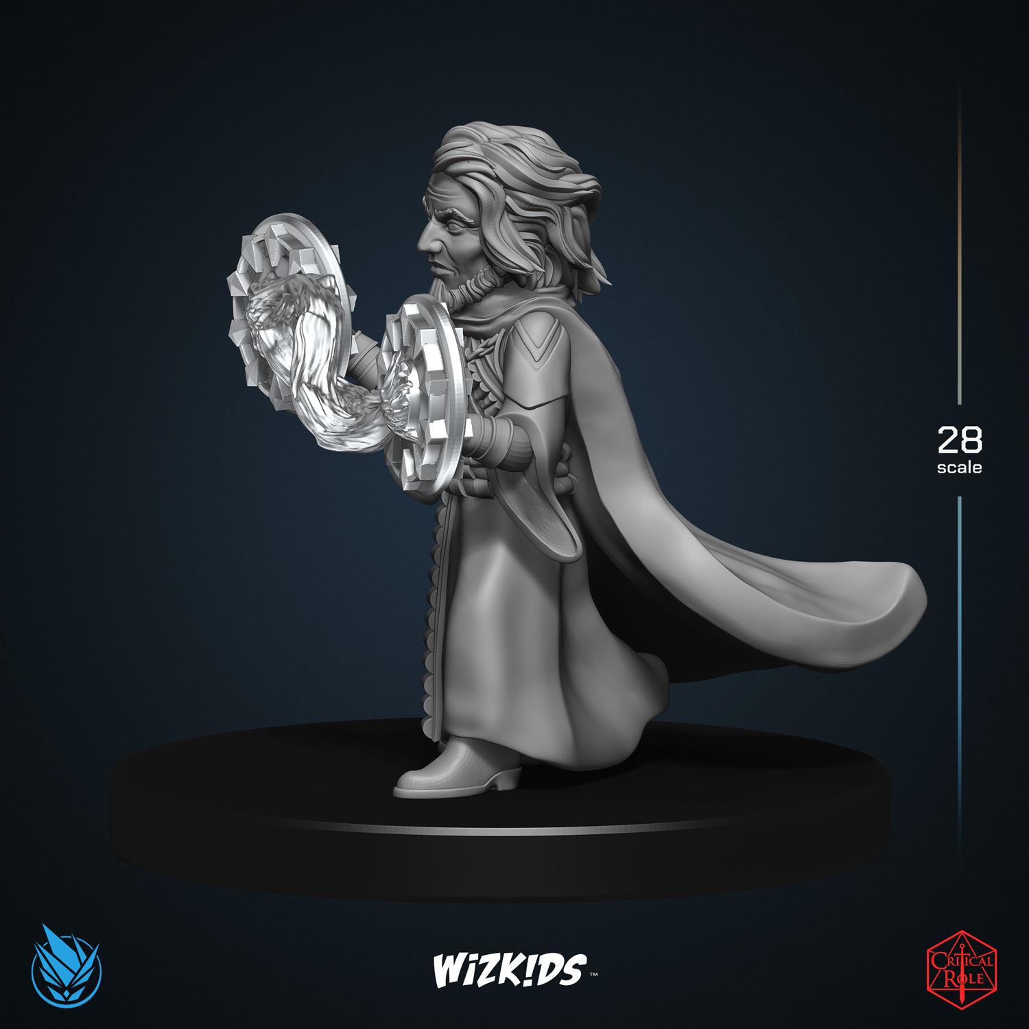 Chronurgy Wizard 3D MINIATURE CRITICAL ROLE Tal'Dorei