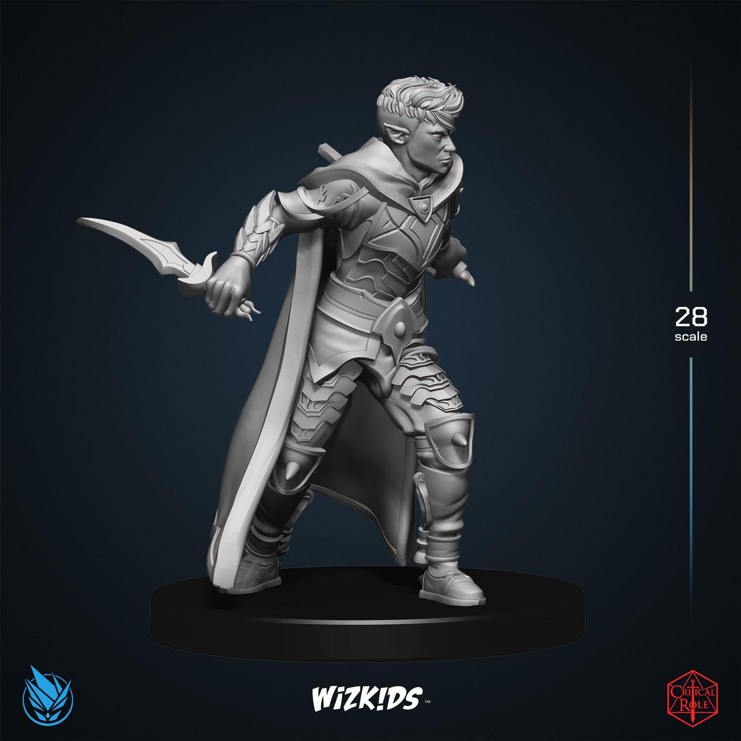 Drow Rogue 3D MINIATURE CRITICAL ROLE Tal'Dorei