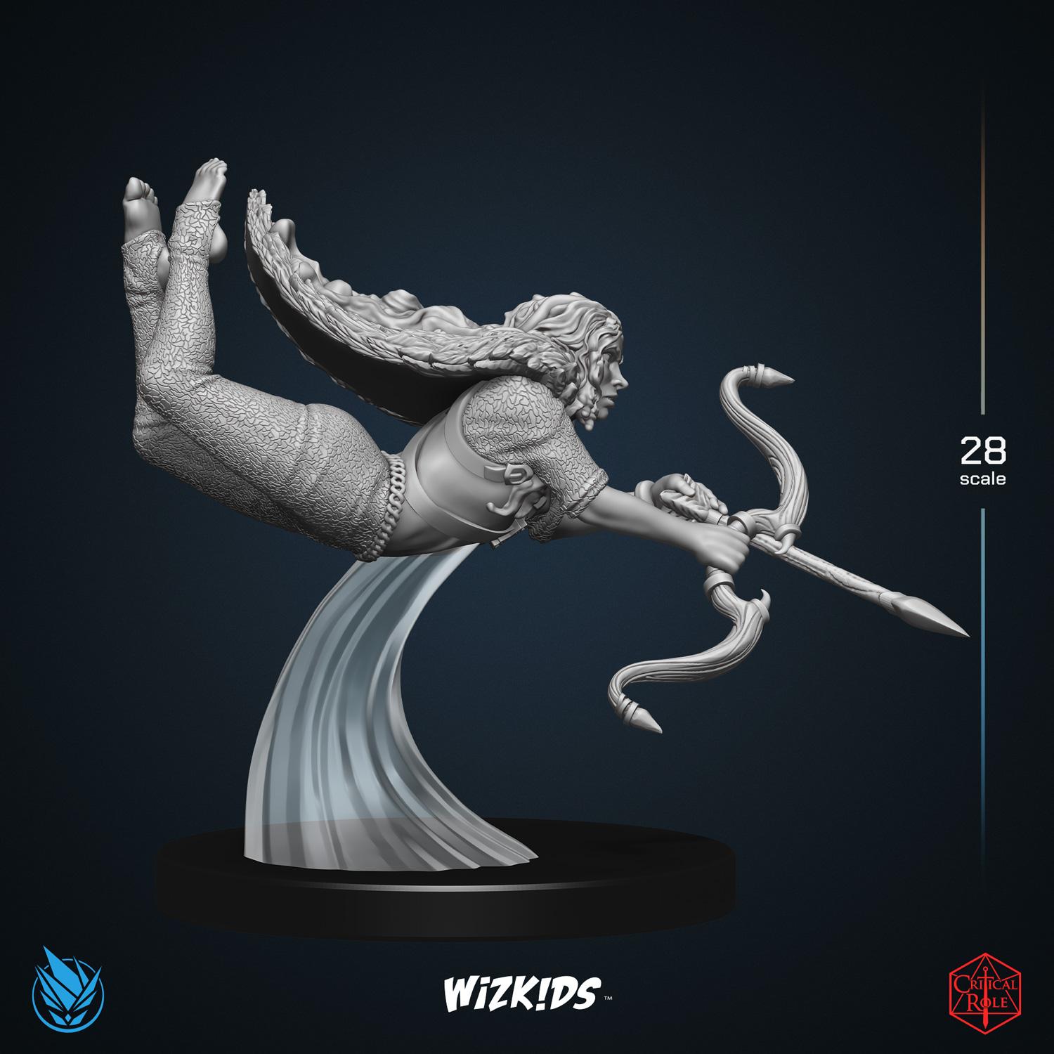 Ashari Skydancer 3D MINIATURE CRITICAL ROLE Tal'Dorei