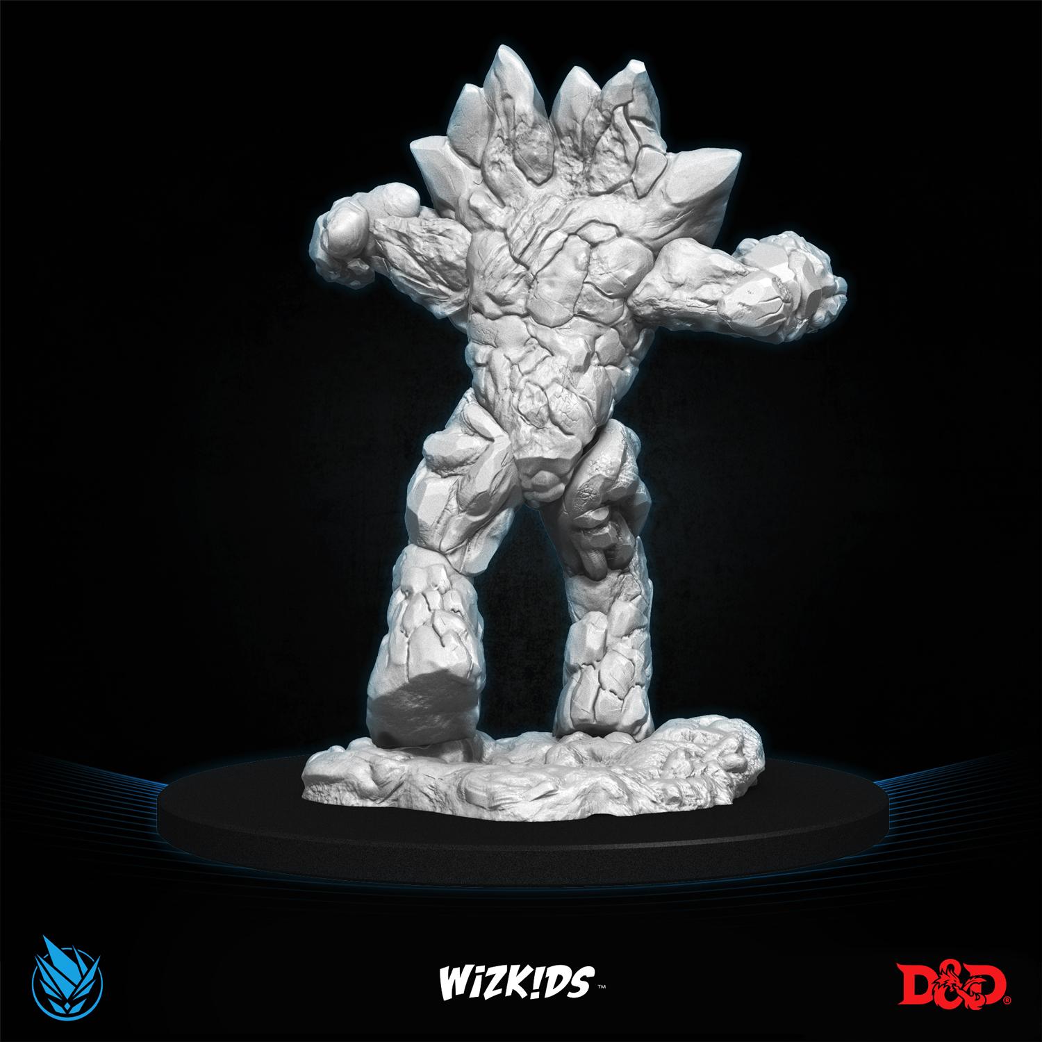 Earth Elemental 3D MINIATURE DnD