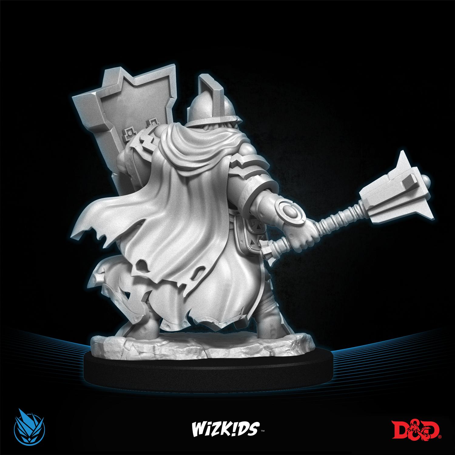 Female Dwarf Cleric 3D MINIATURE DnD