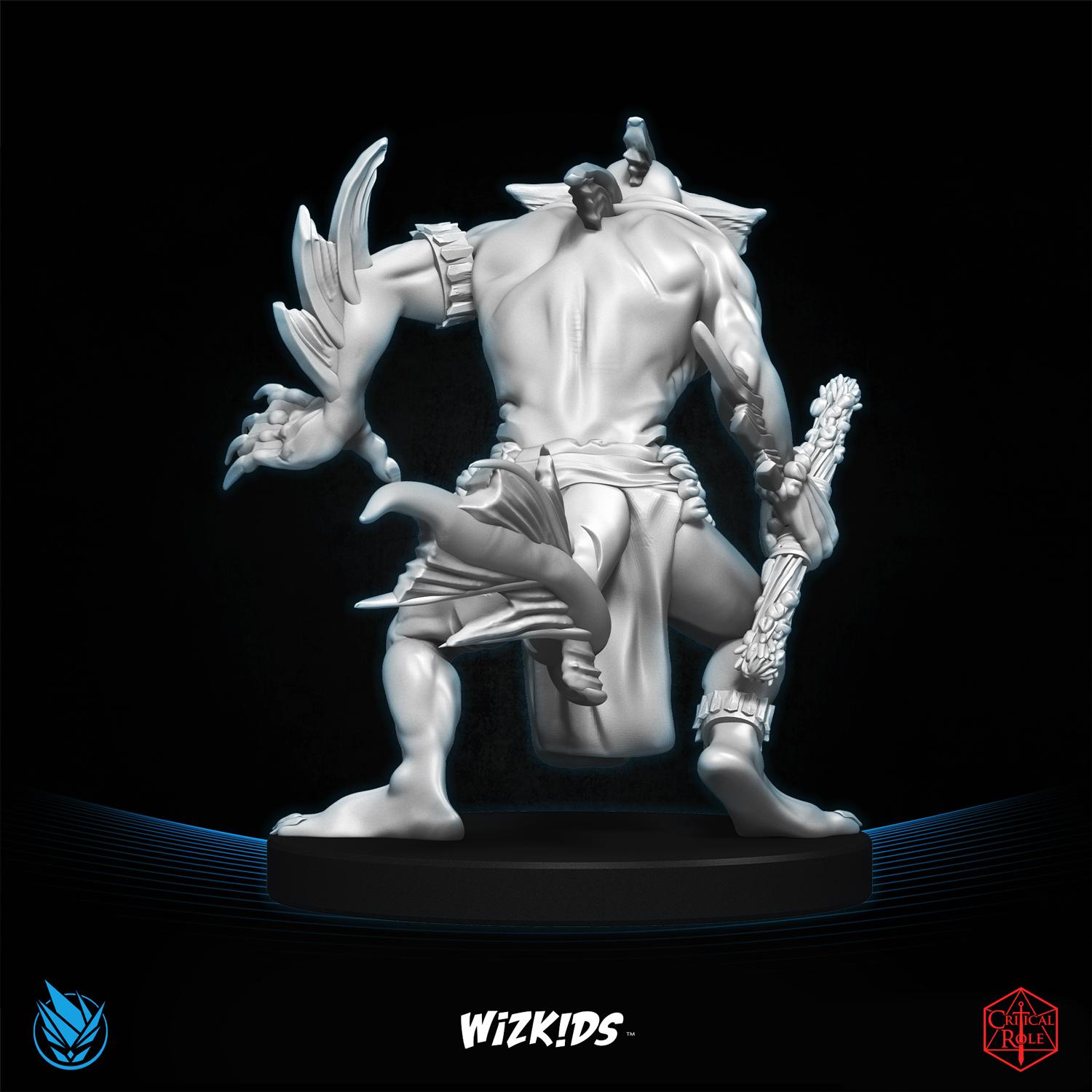 Sahuagin Warlock of Uk'Otoa 3D MINIATURE CRITICAL ROLE Tal'Dorei