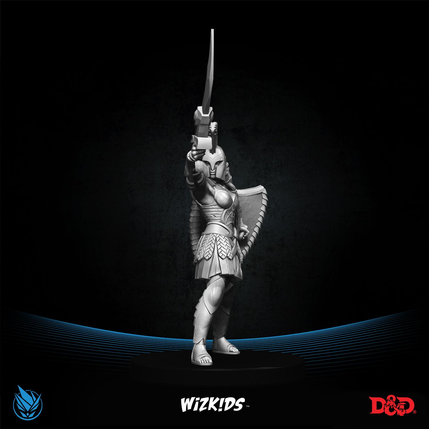 Human Paladin 3D MINIATURE DnD