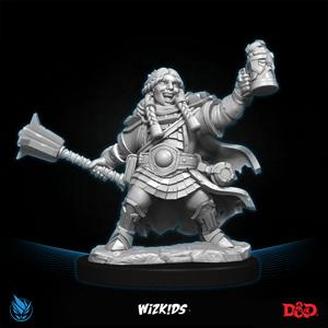 Female Dwarf Cleric 3D MINIATURE DnD