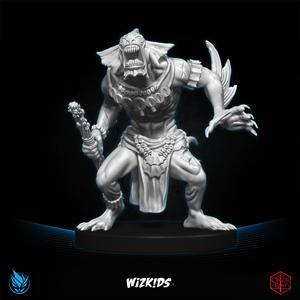 Sahuagin Warlock of Uk'Otoa 3D MINIATURE