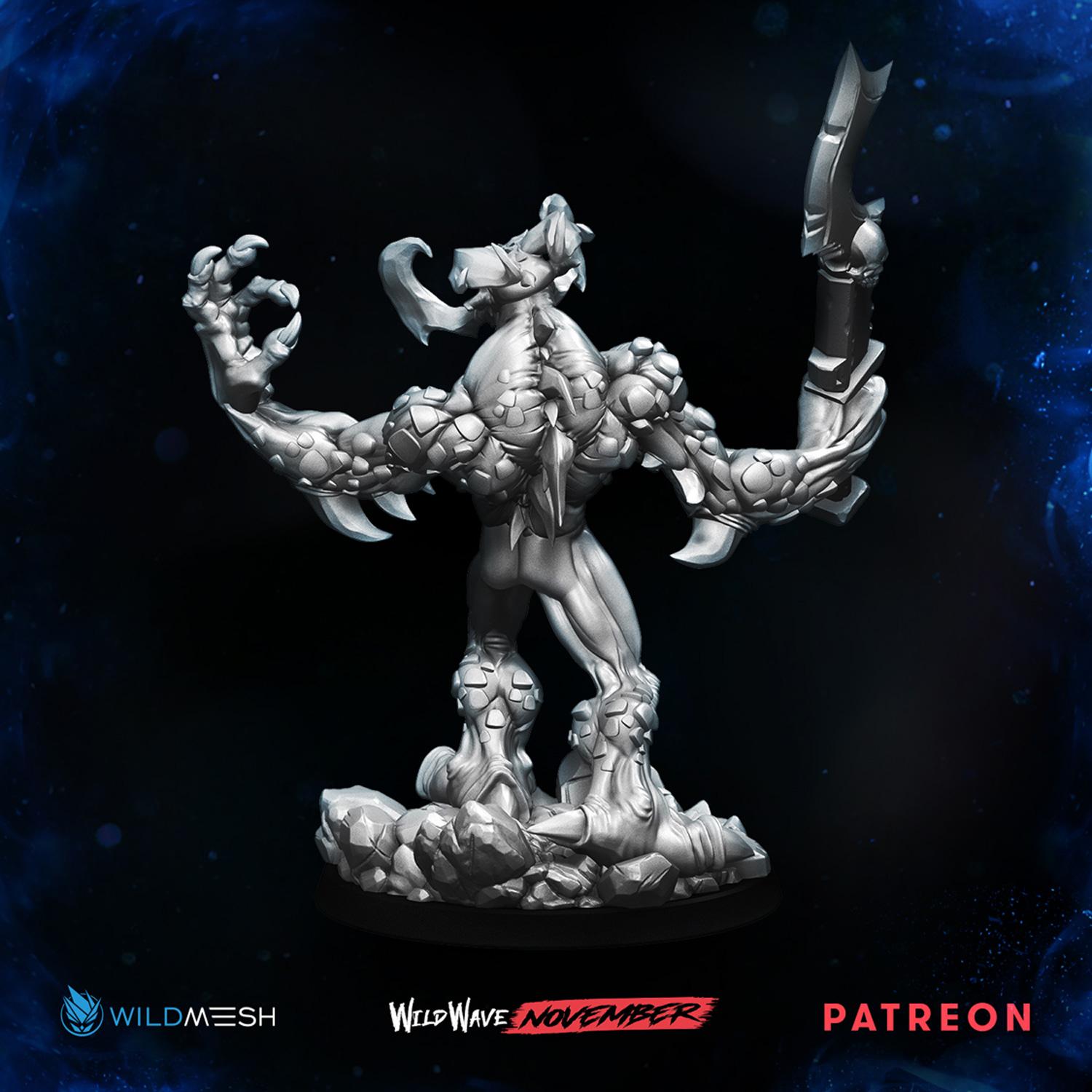 Wrathclaw 3D MINIATURE WILDMESH PATREON