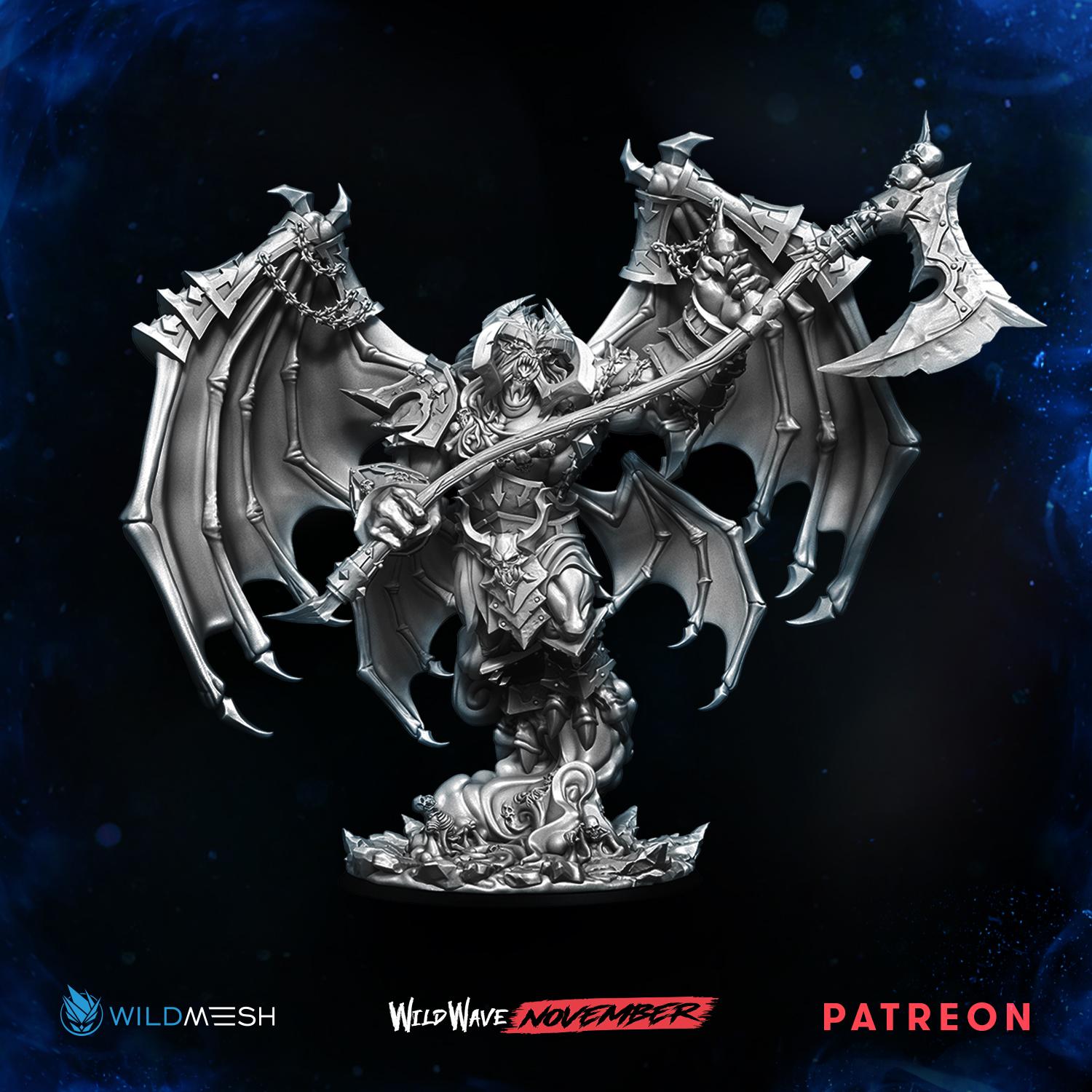 Abyssal Lord 3D MINITURE WILDMESH PATREON